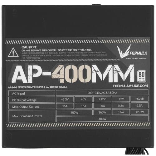 Блок питания Formula AP-400ММ [AP-400ММ] черный thumb 4
