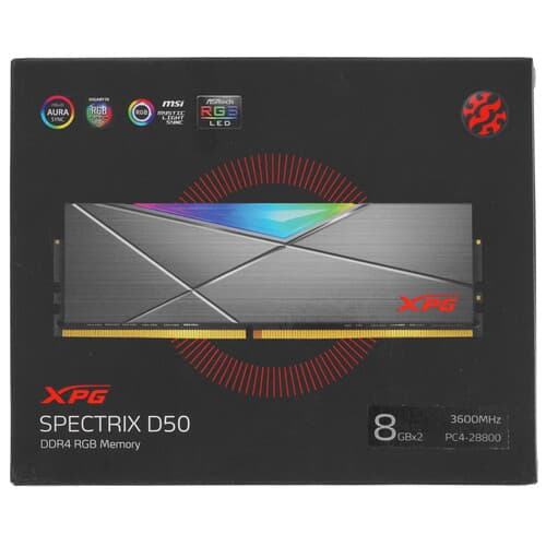 XPG (ADATA) Оперативная память ADATA XPG SPECTRIX D50 RGB [AX4U36008G18I-DT50] 16 ГБ, фото 4