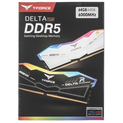 Team Group Оперативная память Team Group T-Force Delta RGB [FF3D564G6000HC38ADC01] 64 ГБ, фото 5