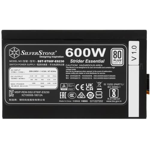 Блок питания SilverStone ST60F-ES230 [SST-ST60F-ES230V1.0] черный thumb 4