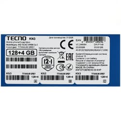 Tecno 6.75" Смартфон Tecno SPARK GO 3 128 ГБ серый, фото 11