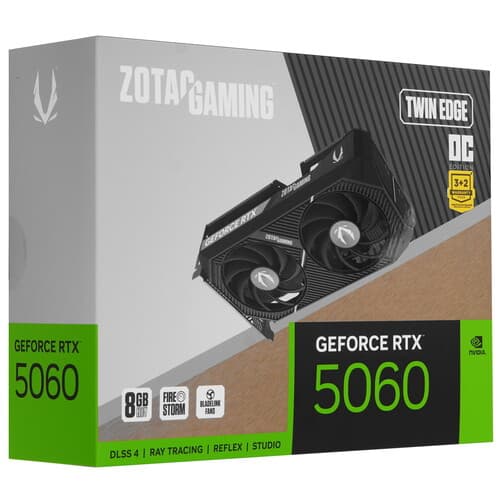 Zotac Видеокарта Zotac GeForce RTX 5060 GAMING Twin Edge OC [ZT-B50600H-10M], фото 9