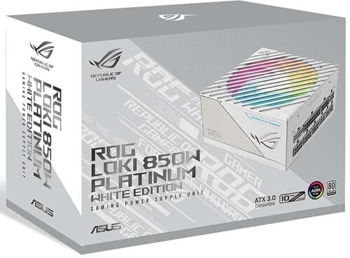Блок питания ASUS ROG LOKI 850W Platinum White Edition [90YE00N2-B0NA00] белый thumb 18
