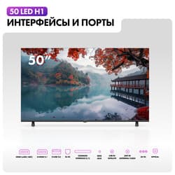 Haier 50" (127 см) Телевизор Haier 50 LED H1 черный, фото 9