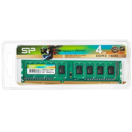 Silicon Power Оперативная память Silicon Power [SP004GBLTU160N02]  4 ГБ