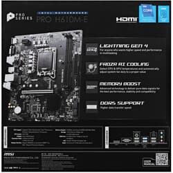 Материнская плата MSI PRO H610M-E thumb 7