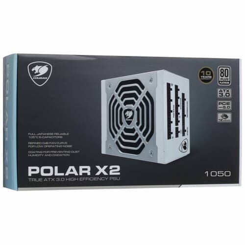 Блок питания Cougar POLAR X2 1050 [31PX105001P01] белый, серый thumb 9