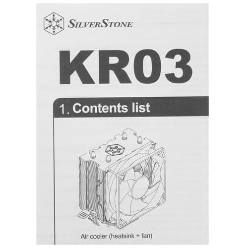 SilverStone Кулер для процессора SilverStone Kryton KR03 [SST-KR03] черный, фото 10