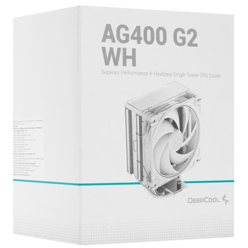 DEEPCOOL Кулер для процессора DEEPCOOL AG400 G2 [R-AG400-WHNPMG2-G] белый, фото 11