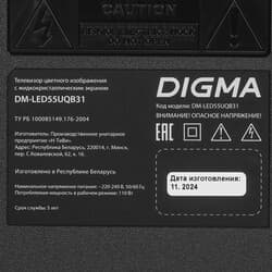 Digma 55" (140 см) Телевизор Digma DM-LED55UQB31 черный, фото 6