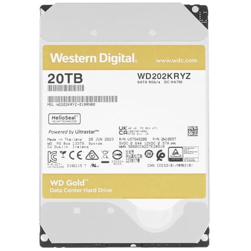 20 ТБ Жесткий диск Western Digital Gold [WD202KRYZ] thumb 1