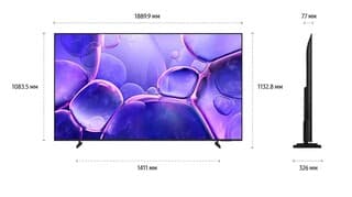 Samsung 85" (214 см) Телевизор Samsung UE85U8000FUXRU черный, фото 8