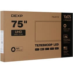 DEXP 75" (190 см) Телевизор DEXP 75UCY3 черный, фото 12