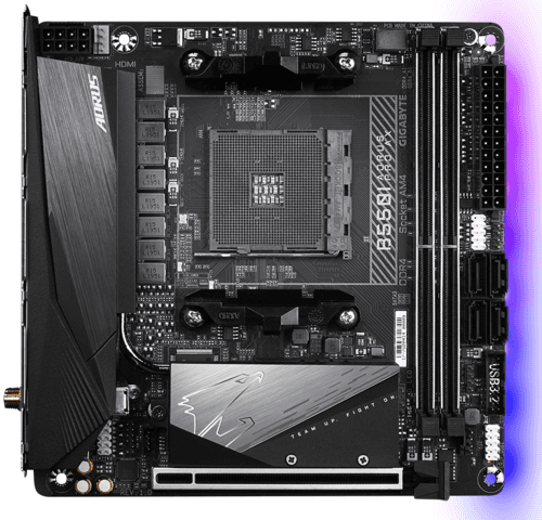Материнская плата GIGABYTE B550I AORUS PRO AX