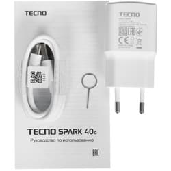 Tecno 6.67" Смартфон Tecno SPARK 40C 128 ГБ серый, фото 10