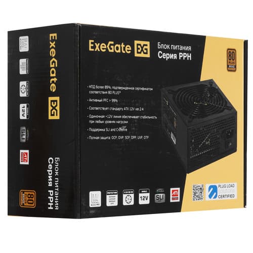 Блок питания ExeGate 750PPH [EX292343RUS] черный thumb 7