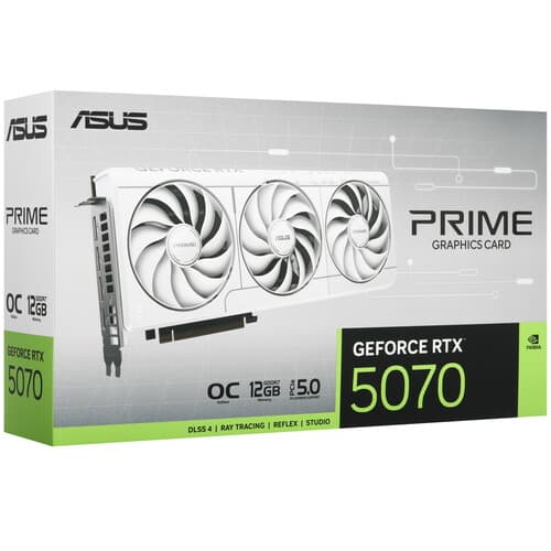 ASUS Видеокарта ASUS GeForce RTX 5070 PRIME WHITE OC Edition [PRIME-RTX5070-O12G-WHITE], фото 11