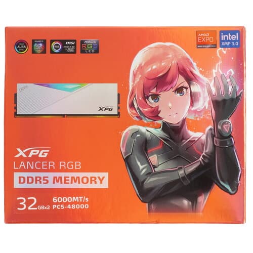 XPG (ADATA) Оперативная память ADATA XPG Lancer RGB [AX5U6000C3032G-DCLARWH] 64 ГБ, фото 5