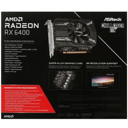 Asrock Видеокарта ASRock Radeon RX 6400 Challenger ITX [RX6400 CLI 4G], фото 8