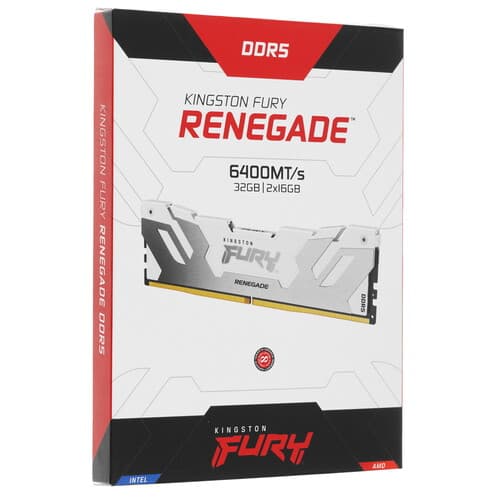 Kingston FURY Оперативная память Kingston Fury Renegade White [KF564C32RWK2-32] 32 ГБ, фото 5