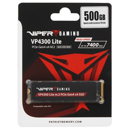 500 ГБ M.2 NVMe накопитель Patriot Viper VP4300 Lite [VP4300L500GM28H] thumb 1