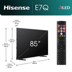 Hisense 84.6" (214 см) Телевизор Hisense 85E7Q черный, фото 10