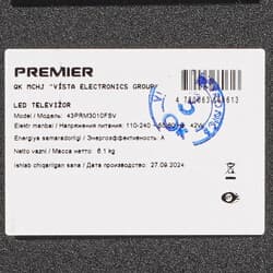 Premier 43" (109 см) Телевизор Premier 43PRM3010FSV черный, фото 6