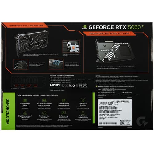 GIGABYTE Видеокарта GIGABYTE GeForce RTX 5060 Ti WINDFORCE [GV-N506TWF2-16GD], фото 9