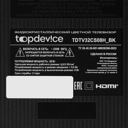 Topdevice 32" (80 см) Телевизор Topdevice TDTV32CS08H черный, фото 6