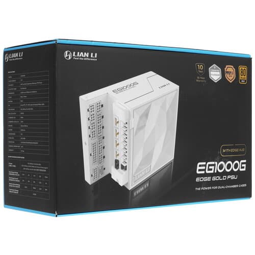 Блок питания LIAN LI EDGE GOLD 1000W [G9P.EG1000G.WH00.RU] белый thumb 11