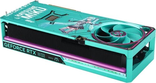 ASUS Видеокарта ASUS GeForce RTX 5080 ROG Astral OC HATSUNE MIKU EDITION [ROG-ASTRAL-RTX5080-O16G-MIKU-W], фото 9