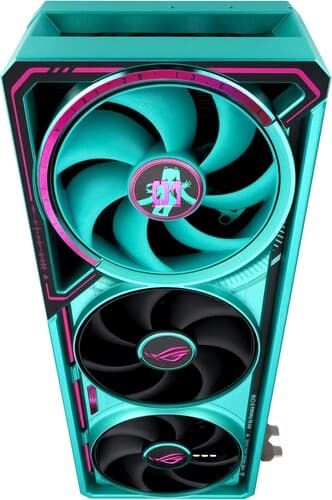 ASUS Видеокарта ASUS GeForce RTX 5080 ROG Astral OC HATSUNE MIKU EDITION [ROG-ASTRAL-RTX5080-O16G-MIKU-W], фото 8