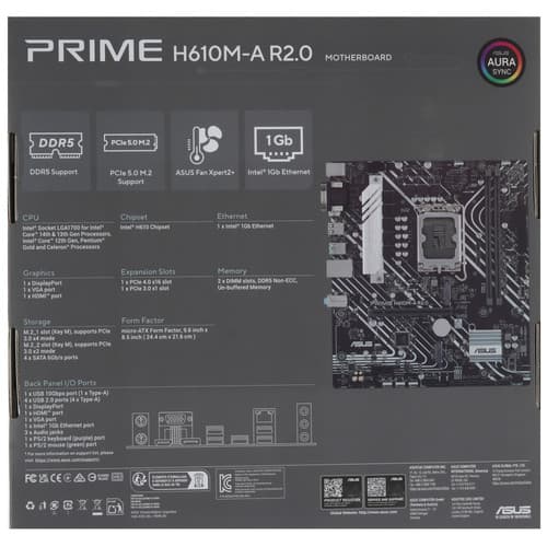 Материнская плата ASUS PRIME H610M-A R2.0 thumb 7