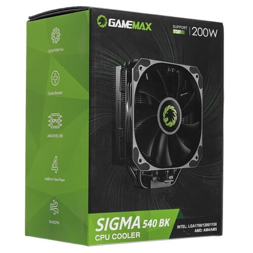 GameMax Кулер для процессора GameMax Sigma 540  черный, фото 11