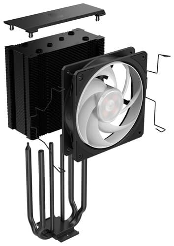 CoolerMaster Кулер для процессора Cooler Master HYPER 212 3DHP BLACK ARGB [MAY-T2HP-217PA-R1] черный, фото 21