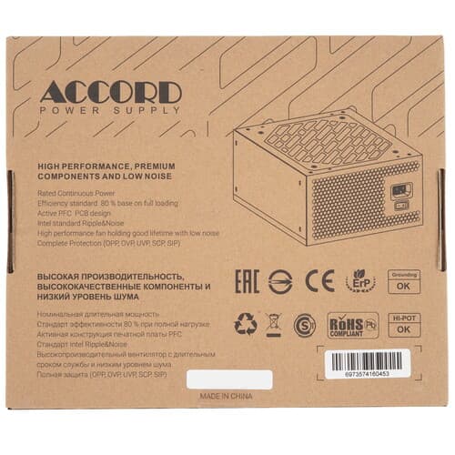 Блок питания Accord ACC-W750P [ACC-W750P] черный thumb 7