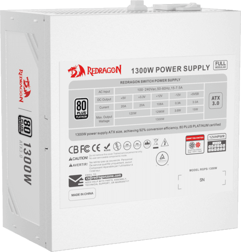 Блок питания Redragon RGPS-1300W [71814] белый thumb 14
