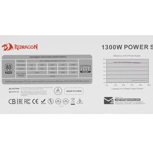 Блок питания Redragon RGPS-1300W [71814] белый thumb 8