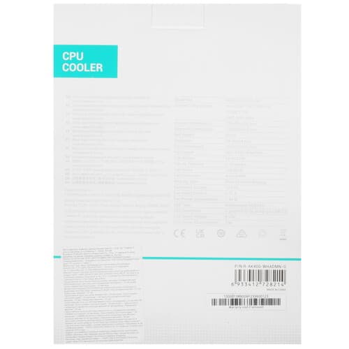 DEEPCOOL Кулер для процессора DEEPCOOL AK400 DIGITAL WH [R-AK400-WHADMN-G] белый, фото 11