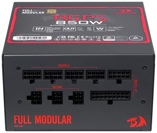 Блок питания Redragon RGPS-850W [70489] черный thumb 14