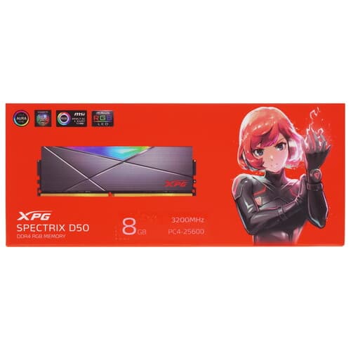 XPG (ADATA) Оперативная память ADATA XPG SPECTRIX D50 RGB [AX4U32008G16A-ST50] 8 ГБ, фото 3