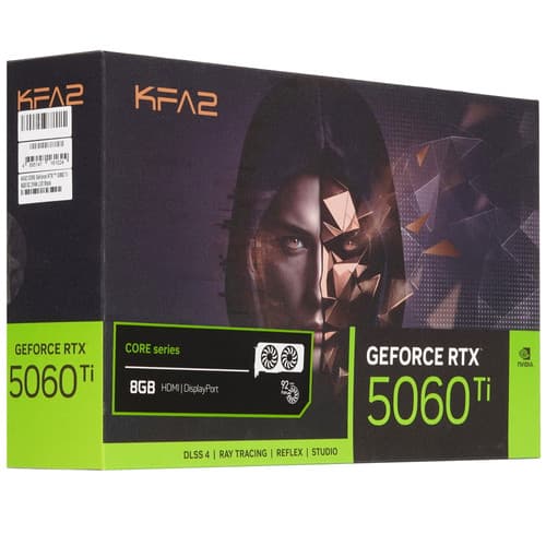 KFA2 Видеокарта KFA2 GeForce RTX 5060 Ti CORE OC 2FAN LED [56ISN8MDEHEK], фото 9