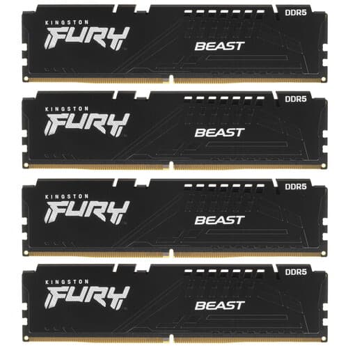 Kingston FURY Оперативная память Kingston FURY Beast Black [KF556C40BBK4-64] 64 ГБ