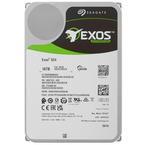 Seagate 16 ТБ Жесткий диск Seagate Exos X24 [ST16000NM002H]