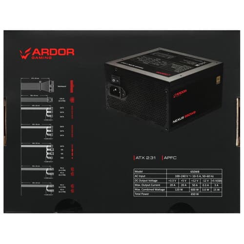 Блок питания ARDOR GAMING NEXUS 650WB  черный thumb 7