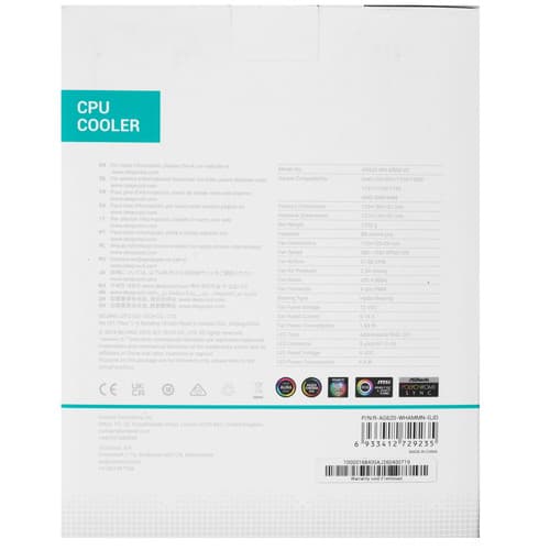 DEEPCOOL Кулер для процессора DEEPCOOL AG620 WH ARGB V2 [R-AG620-WHAMMN-GJD] белый, фото 11