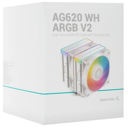 DEEPCOOL Кулер для процессора DEEPCOOL AG620 WH ARGB V2 [R-AG620-WHAMMN-GJD] белый, фото 12
