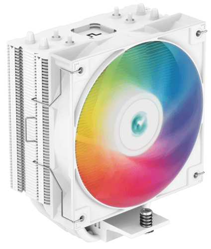 DEEPCOOL Кулер для процессора DEEPCOOL AG400 WH ARGB [R-AG400-BKANMC-G-2] белый