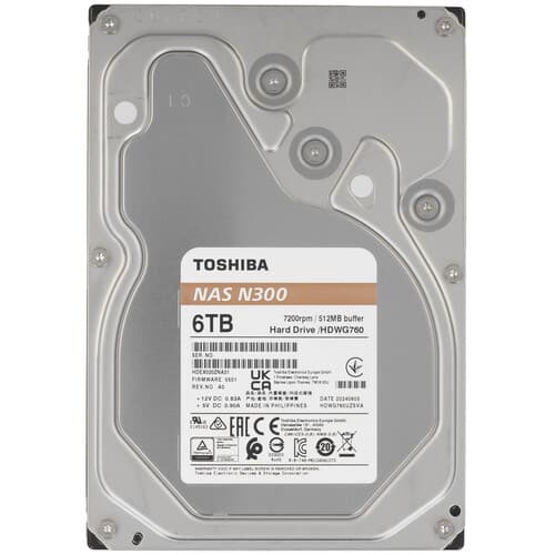 6 ТБ Жесткий диск Toshiba N300 [HDWG760AZSTA]