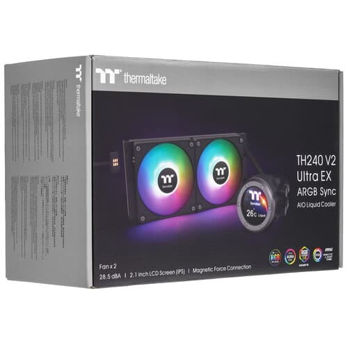 Система охлаждения Thermaltake TH240 V2 Ultra EX ARGB Sync черная thumb 11